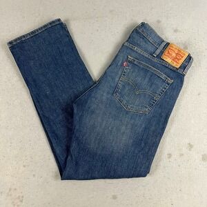 Levis 559 Relaxed Straight Jeans Mens 38x34 Blue Denim Stretch Cotton Casual